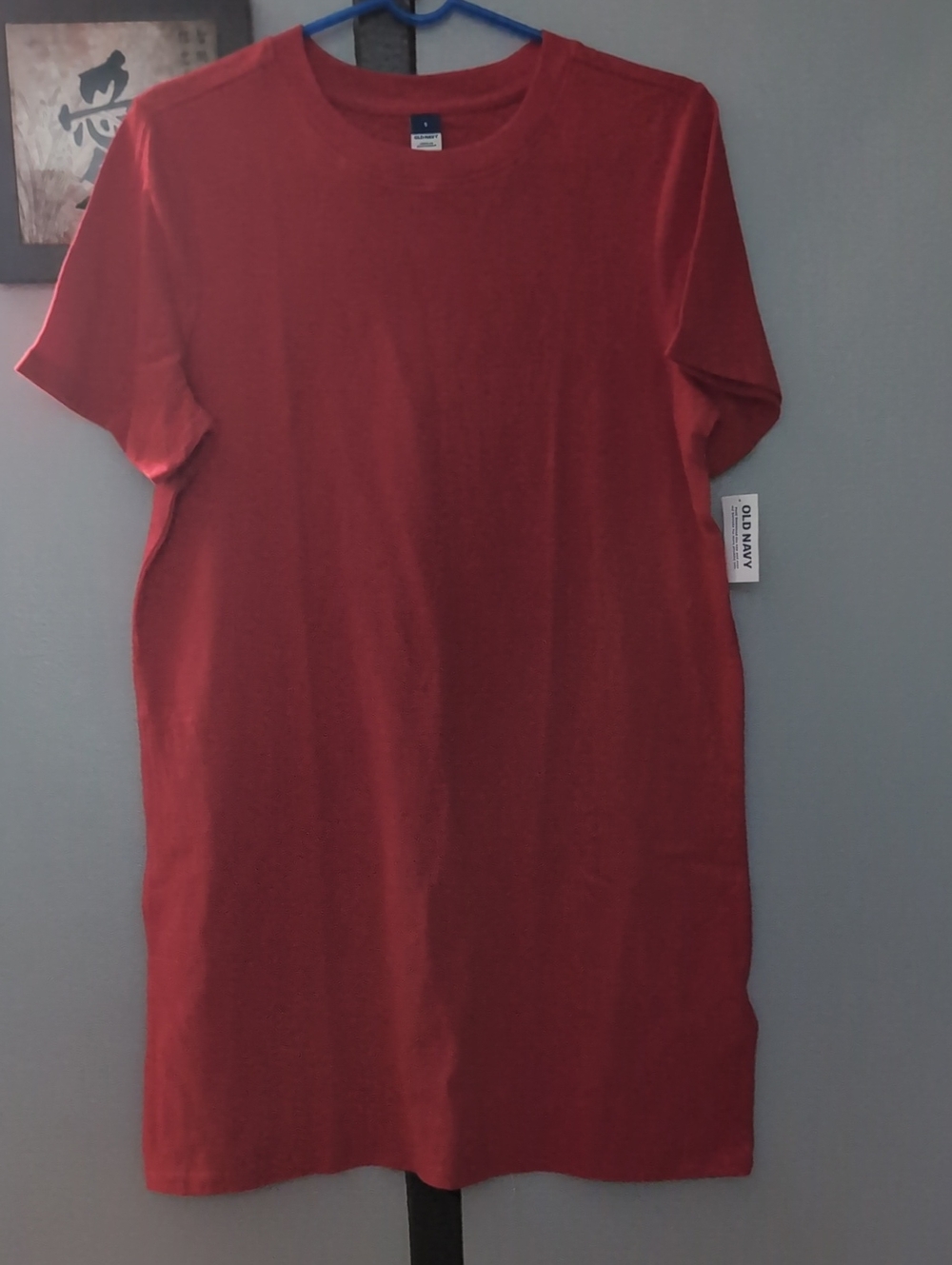 Old Navy Women's Red Short Sleeve Crew T'shirt Dress
